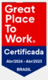 Selo GPTW Certificada, válido de abril de 2024 a abril de 2025