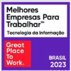 Selo GPTW: Melhores Empresas para Trabalhar, Tecnologia da Informação, Brasil 2023