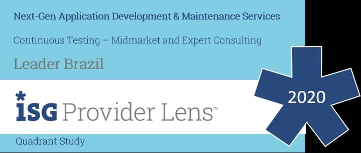 ISG Provider Lens 2020: Continuous Testing, Midmarket and Expert Consulting, Leader Brazil