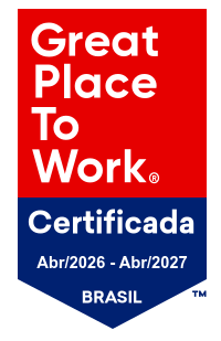 Selo GPTW Certificada, válido de abril de 2026 a abril de 2027